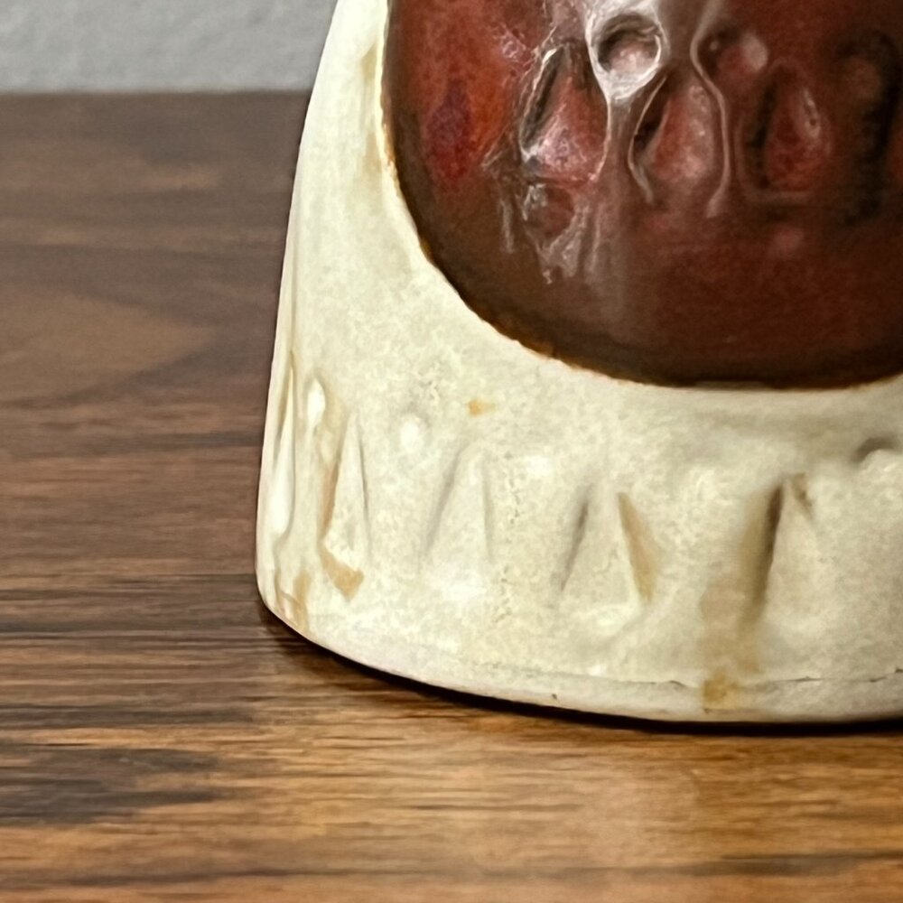 Mid-Century Japanese Ceramic Flower Girl Clay Bell 5.25" Vintage - Picture 9 of 14